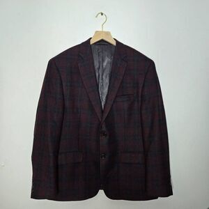Lauren Ralph Lauren Plaid Wool Blend Blazer Size 44S Tartan Classic